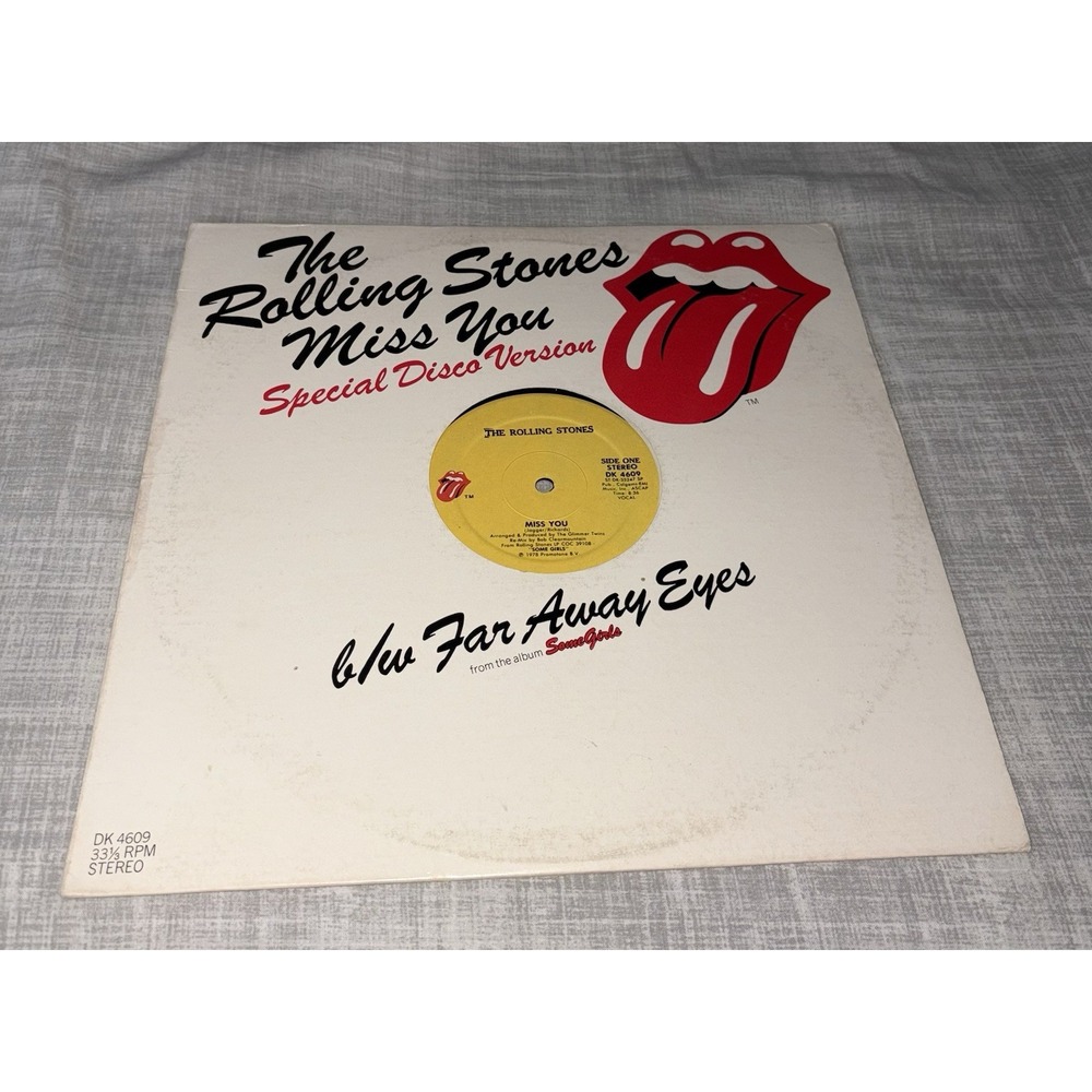 The Rolling Stones - Miss You Special Disco Version 12" LP DK 4609  1978